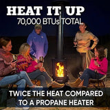 Even Embers Pellet-Fueled Patio Heater, 100 sq. ft., 70,000 BTU image 2