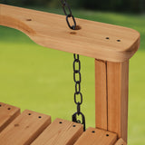 Cedar Farmhouse Porch Swing Light Brown image 4