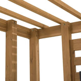 SummerCove 10.5 ft. x 10 ft. Cedar Wood Pergola with Adjustable Hanging Planters image 5