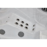 Danika 5-person 68-jet Hot Tub With Bluetooth In Gray image 7