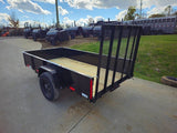 5′ X 10′ Utility Trailer Straight Deck 18″ Sides Tall Gate image 5