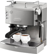De’Longhi – Espresso Machine with 15 bars of pressure, Milk Frother and removable water tank – Stainless Steel image 2