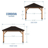 Cordova 14×10 Outdoor Gazebo with Steel Frame and Weather-Resistant Canopy image 1