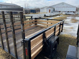 7×10 Heavy-Duty Utility Trailer – Single Axle with Wood Floor & LED Lights image 2