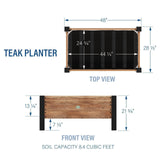 Planter 100% Authentic Teak Wood image 2