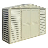 DuraMax 10.5ft x 2.75ft SidePro Vinyl Shed with Foundation Kit image 2