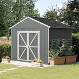 Rookwood 10 ft. W x 8 ft. D Solid + Manufactured Wood Storage Shed with Floor image 4