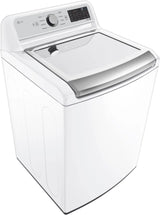 LG – 5.5 Cu. Ft. Smart Top Load Washer with TurboWash3D – White image 1