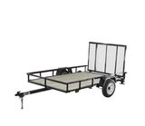 Carry-On Trailer 5-ft x 8-ft Treated Lumber Utility Trailer with Ramp Gate image 2