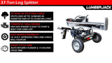 Lumber Jack 37-Ton Gas Log Splitter 208cc OHV Engine (YTL-050-494) image 4