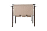 Pergola, Outdoor Steel Arched Pergola with Adjustable Canopy image 6