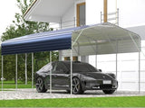 11x19FT Heavy Duty Metal Carport | Galvanized Outdoor Shelter for Cars, Boats & Parties image 3