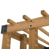 SummerCove 10.5 ft. x 10 ft. Cedar Wood Pergola with Adjustable Hanging Planters image 1