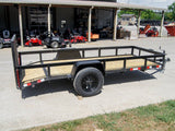 5×12 Powder Coated Dovetail Utility Trailer 3500lb Axle image 5