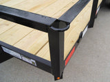 6’4″ x 16 Utility Trailer Double Axle Dovetail With Gate Powder Coated (2) 3500lb Axles image 11
