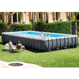 Intex 24ft x 12ft x 52in Ultra XTR Frame Rectangular Swimming Pool Set with Sand Filter Pump, Ladder, Ground Cloth, Cover and Robot Vacuum image 5