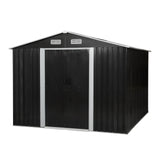 8′ x 10′ Tool Storage Shed Charcoal Black image 1