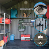 Lifetime 8 Ft x 7.5 Ft Outdoor Storage Shed image 25