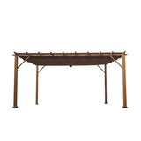 Verona 16 Ft. W x 11 Ft. D Aluminum Pergola with Canopy image 4