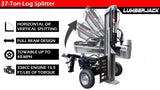 Lumber Jack 37-Ton Gas Log Splitter 208cc OHV Engine (YTL-050-494) image 5