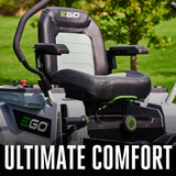EGO Power+ Electric Riding Lawn Mower, 42″ Deck with Zero Turn Radius, Includes (4) 56V 10.0Ah Batteries and Charger – ZT4204L image 6