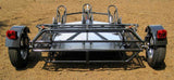 Stand, Store or Roll Ride-Up 3-Rail Motorcycle Trailer image 9