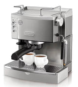 De’Longhi – Espresso Machine with 15 bars of pressure, Milk Frother and removable water tank – Stainless Steel image 1