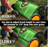 Scotts 26 in. Push Lawn Sweeper LSW70026S, Black/Green image 8