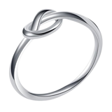 Love Knot Promise Ring Stainless Steel