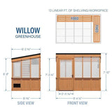 9×6 Willow Greenhouse image 1