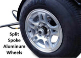 Stand, Store or Roll Ride-Up 3-Rail Motorcycle Trailer image 4