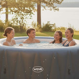 Wave Atlantic 4-Person Round inflatable Hot Tub with integrated Heater and Aquajet Massage System image 2