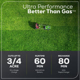 Greenworks 60V 21″ Self Propelled Lawn Mower with (1) 8.0 Ah Battery & Rapid Charger 2546402 image 5