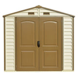 DuraMax 8ft x 6ft Storeall Vinyl Shed with Foundation Kit and window image 2