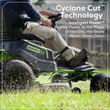 Greenworks 60V 42″ Cordless Battery CrossoverT Riding Lawn Mowers. image 3