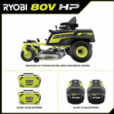 RYOBI 80V HP Brushless 42 in. Battery Electric Cordless Zero Turn Riding Mower Batteries and Charger 80V Batteries 40V image 13