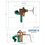 Skyfort III Swing Set image 2