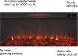 Real Flame Malie 68″ Electric Fireplace with Mantel & Remote Control image 7