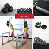 Commercial Squat Rack Kits – Muscle D Fitness – Gym Storage – Black / Silver image 2