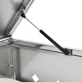 vidaXL Triple Wheelie Bin Shed 63.4 gal Stainless image 5
