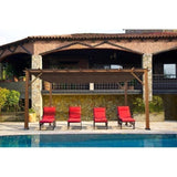 Verona 16 Ft. W x 11 Ft. D Aluminum Pergola with Canopy image 1