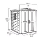 Keter factor 6×6 shed 1.78m x 1.95m image 6