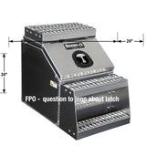 Buyers Products 28-in x 24-in x 18-in Smooth Aluminum Step Box Truck Tool Box 1705281 image 7