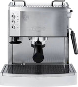 De’Longhi – Espresso Machine with 15 bars of pressure, Milk Frother and removable water tank – Stainless Steel image 0