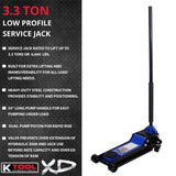 K Tool Heavy-Duty Low-Profile 3.33 Ton Floor Jack image 2